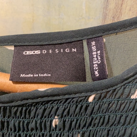 ASOS Design Shirred Tiered Polkadot Maxi Dress - Picture 7 of 8